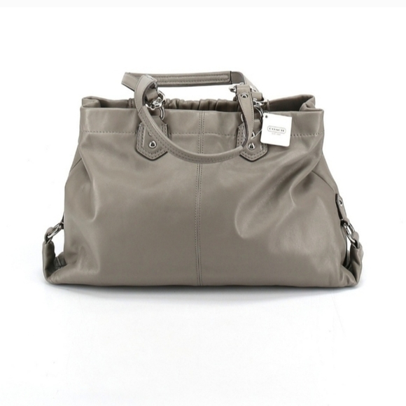 NWT Coach Ashley Ruched Leather Shoulder Bag W/2 Freebies - Picture 3 of 13